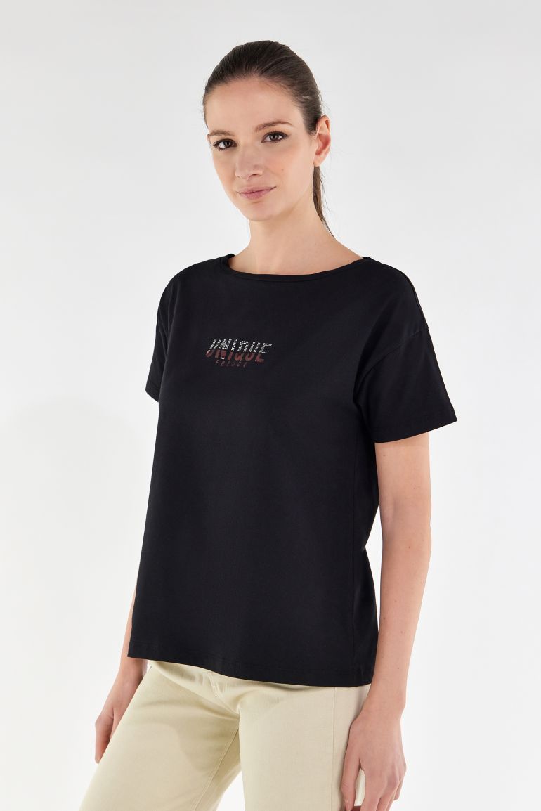 Mango Donna Abbigliamento Top e t-shirt T-shirt T-shirt senza maniche Top strass 