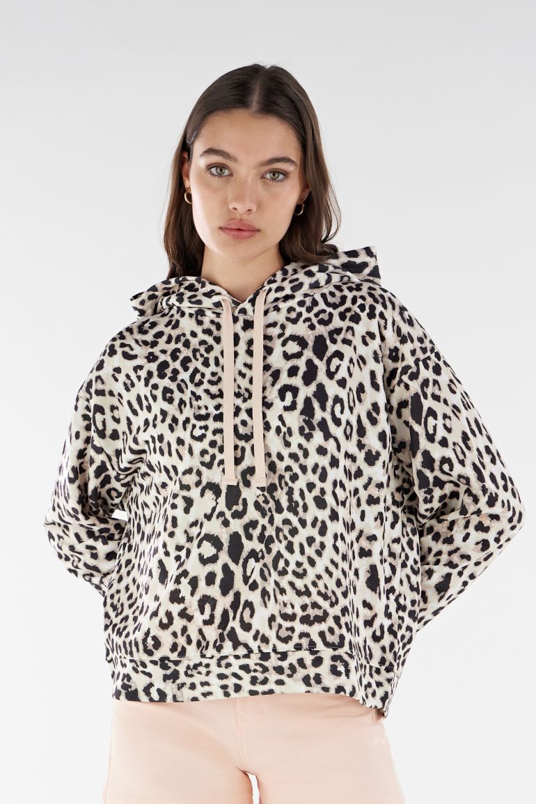 Felpa leopardata on sale