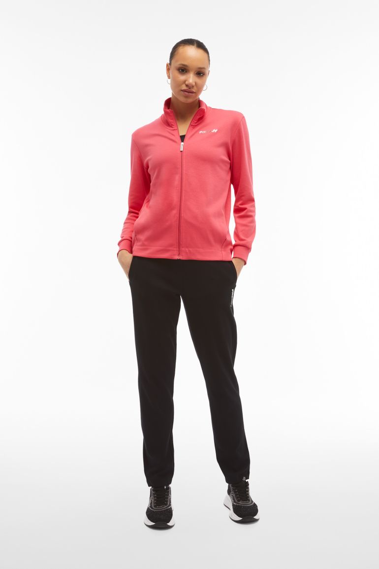 Tuta donna in cotone interlock con zip e collo alto Freddy Official Store