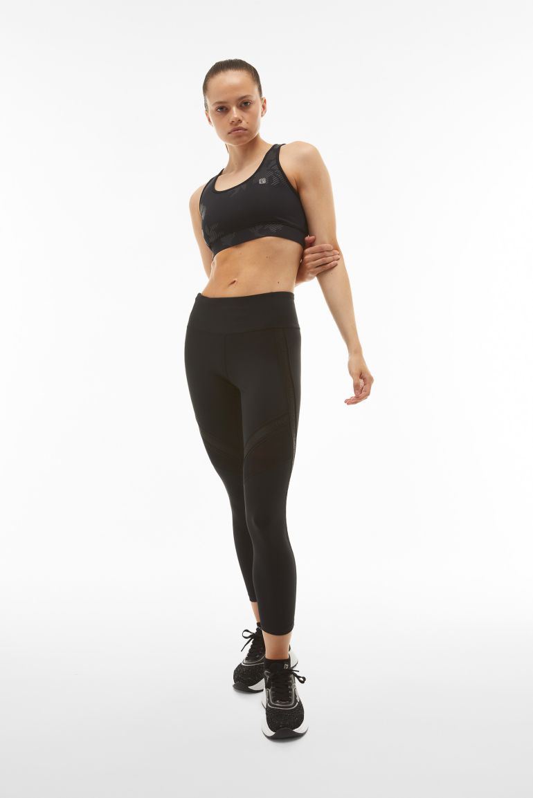 Ankle length SuperFit leggings with branded tape and mesh inserts Freddy Official Store