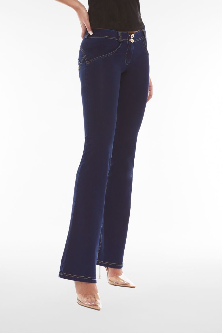 Jeggings push up WR.UP con vita bassa e fondo flare Freddy Official Store