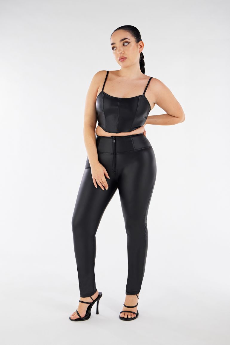 Hourglass-fit high waist WR.UP® shaping trousers in eco
