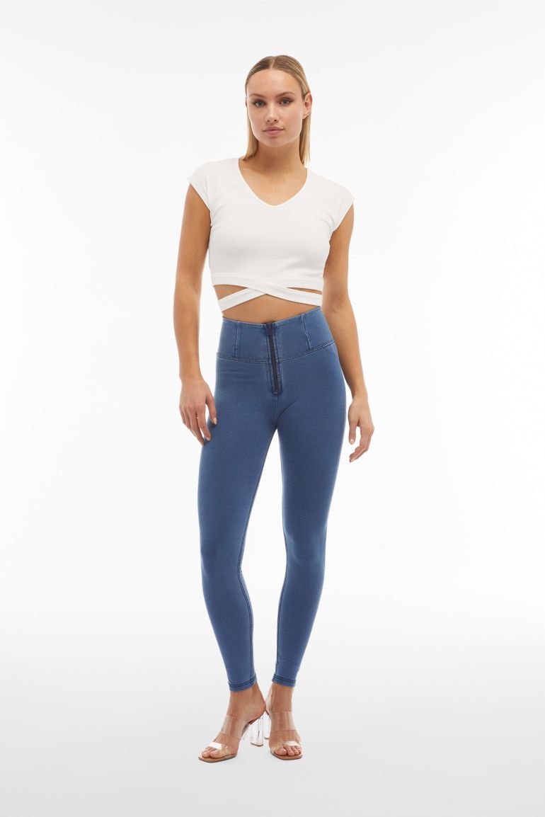 Pieces high waist betty jeggings top