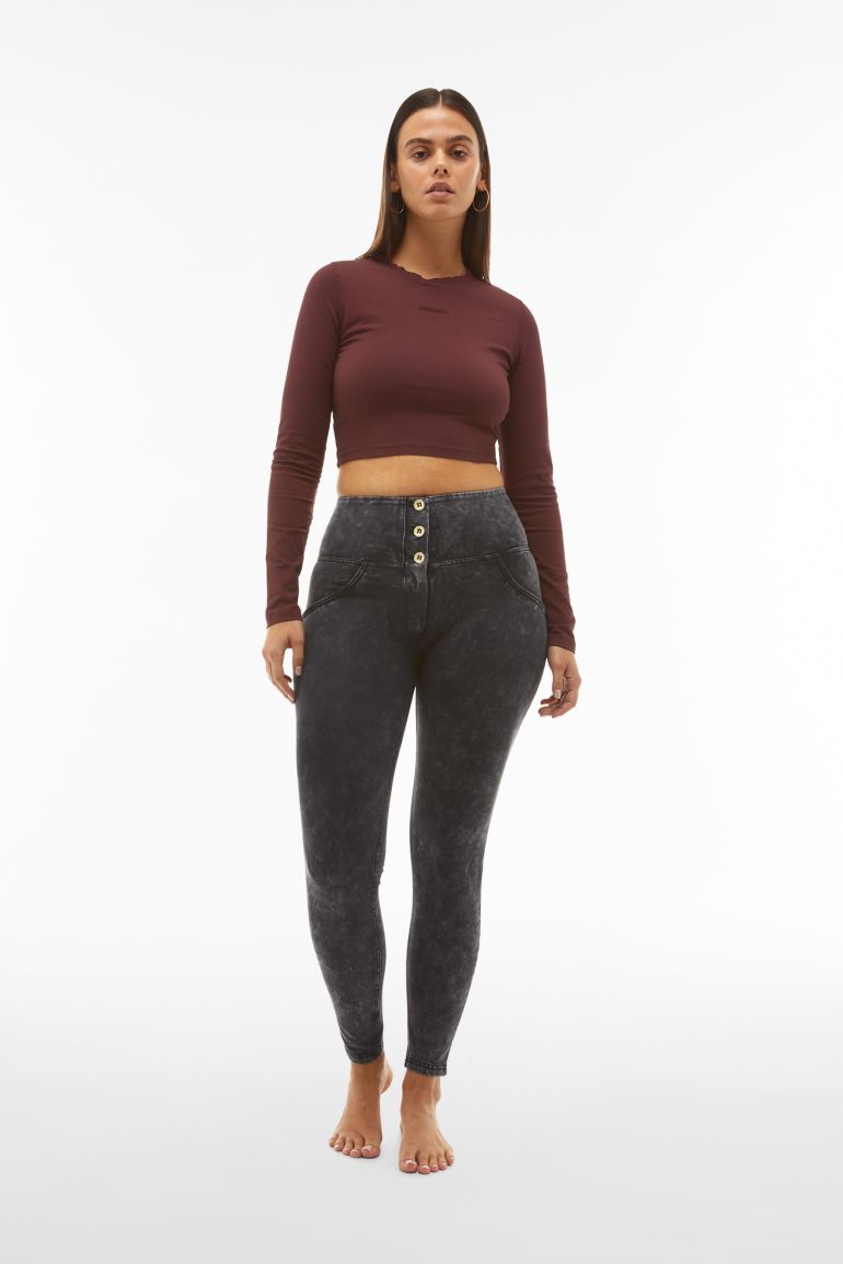 Pantalon taille haute push up outlet