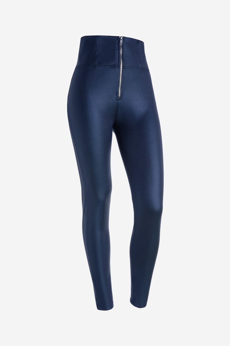Pantaloni push up WR.UP vita altissima tessuto coated lucido Freddy Official Store