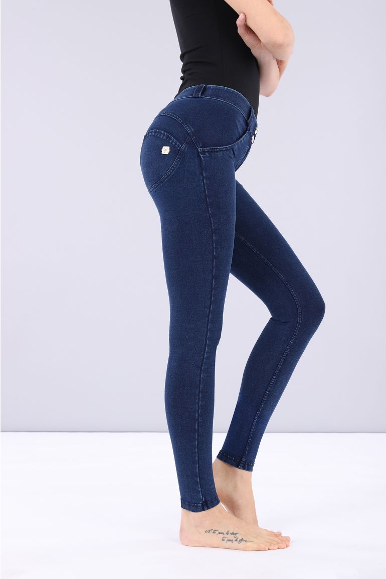 WR.UP regular rise super skinny trousers in dark jersey denim Freddy Official Store