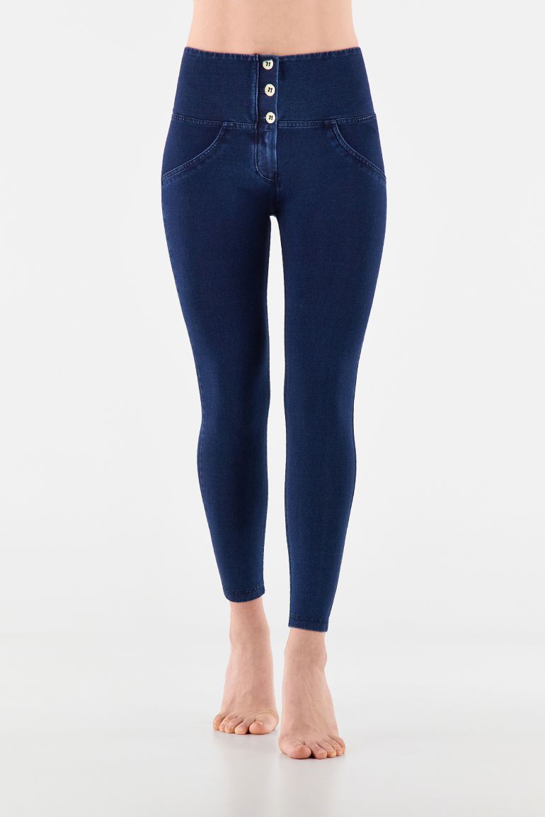 WR.UP superskinny push up 7 8 jeggings with high waist and buttons Freddy Official Store
