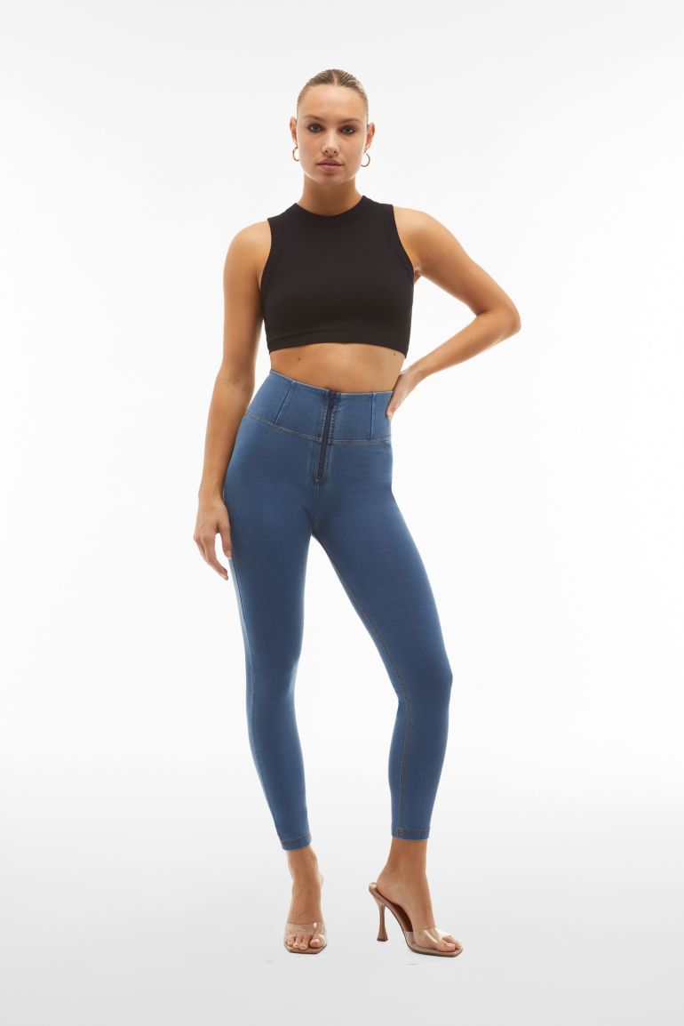 WR.UP superskinny push up 7 8 jeggings with high waist and zip Freddy Official Store