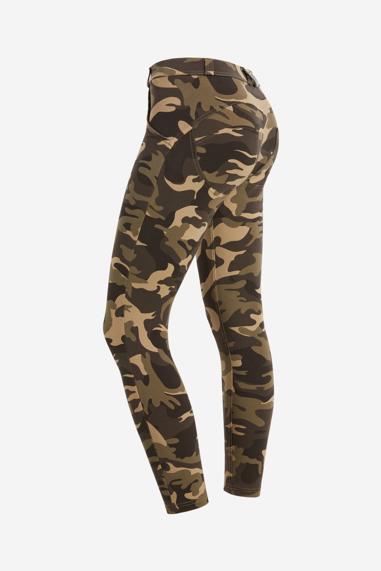 Camouflage hourglass fit ankle length WR.UP shaping super skinny trousers Freddy Official Store