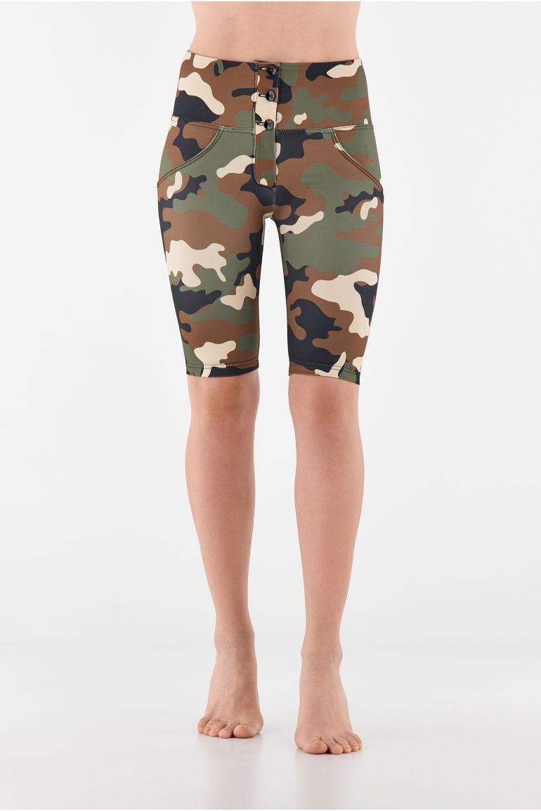 WR.UP push up camouflage breathable biker shorts with high waist Freddy Official Store