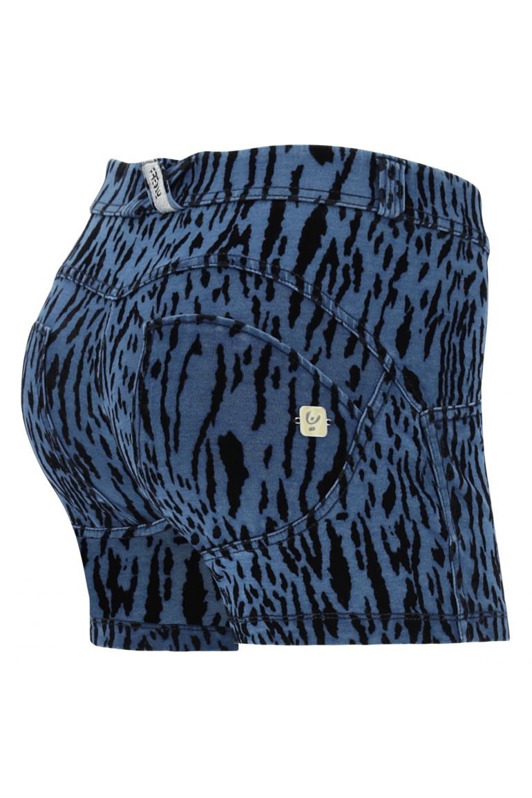 ® shaping shorts in animal print denim | Freddy Official Store ® shaping shorts in animal print denim | Freddy Official Store