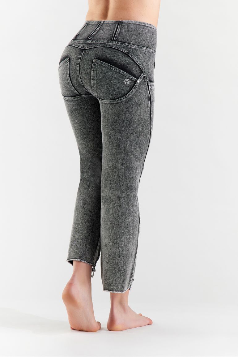 Bootcut WR.UP shaping jeans in ripped shuttle woven denim Freddy Official Store