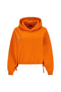 Hoodie with drawstring waist clearance
