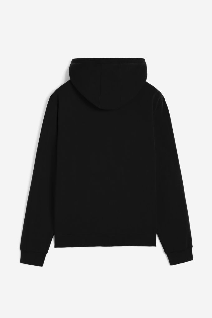 Zip up hoodie with high neck top