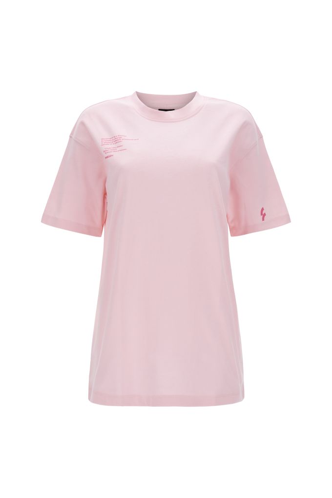 Cotton jersey t-shirt with printed text
