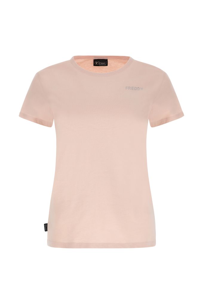 Lightweight jersey t-shirt with a rhinestone Freddy graphic