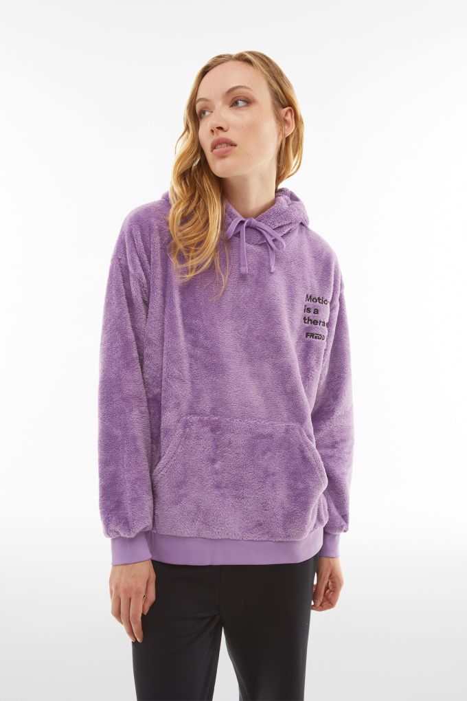 Felpa viola sales senza cappuccio