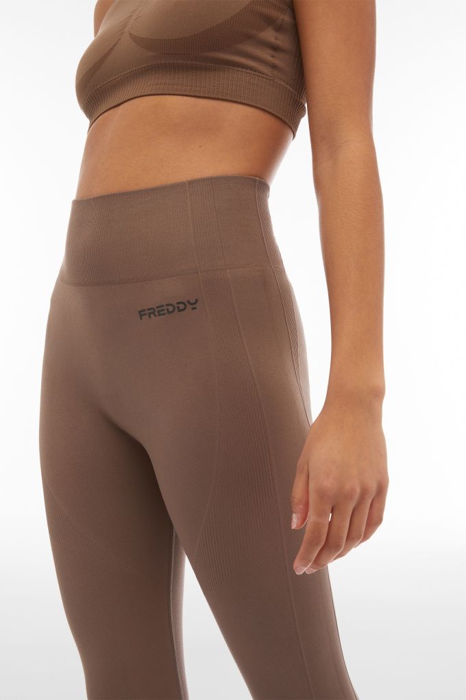 Breathable high waist ankle-length SuperFit leggings with coated bands