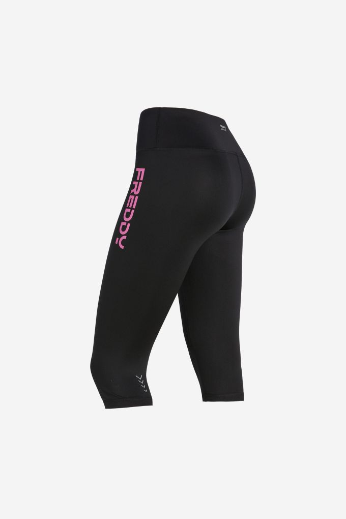 Breathable high waist ankle-length SuperFit leggings with coated bands