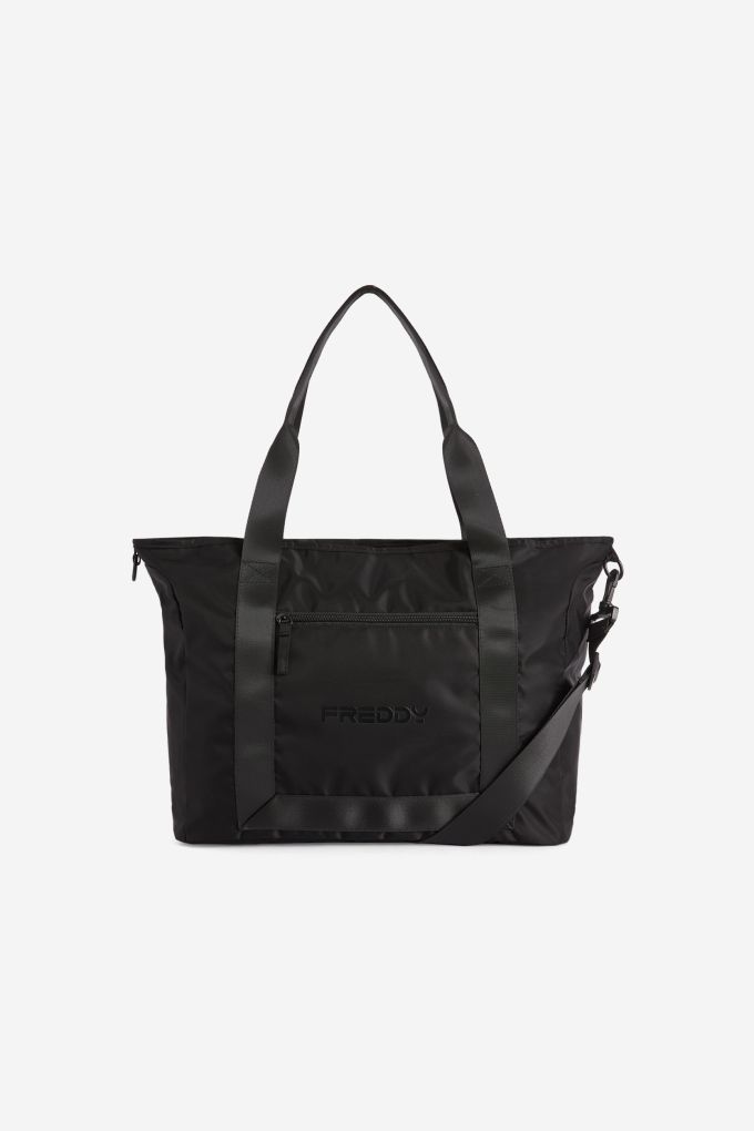 Off-White Black Nylon Small Commercial Tote Off-White