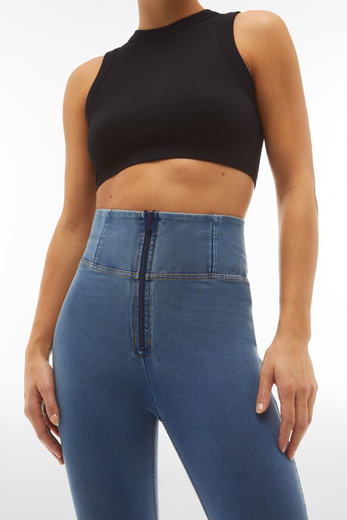 Freddy High Waist Pants and Jeans with Push-Up Effect Curvy