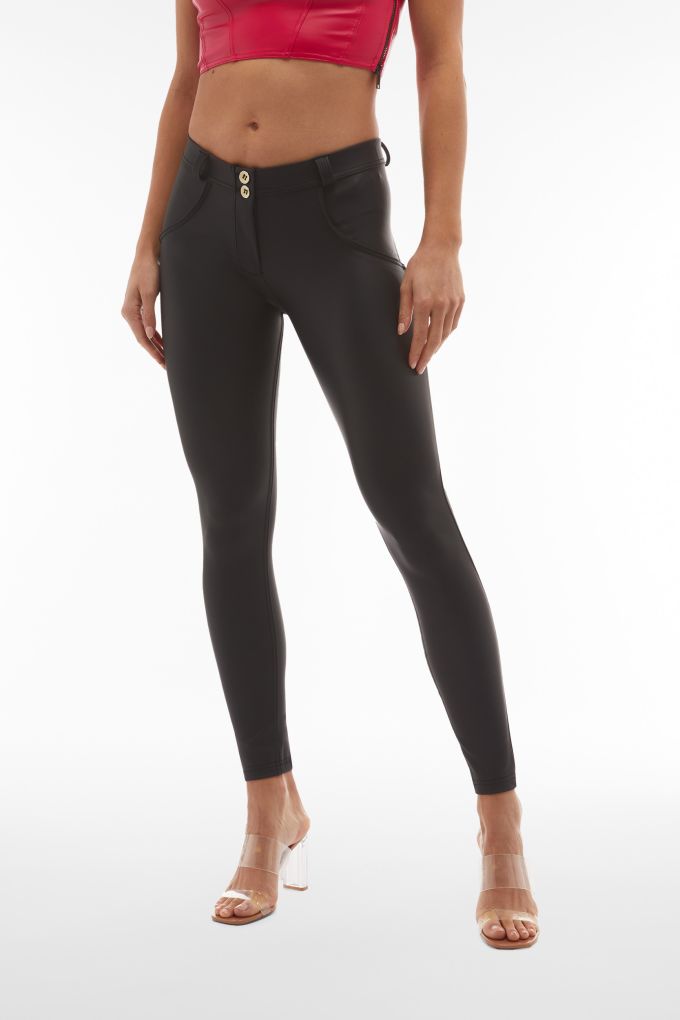 Freddy Faux Leather Pants with Push-Up Effect Superskinny