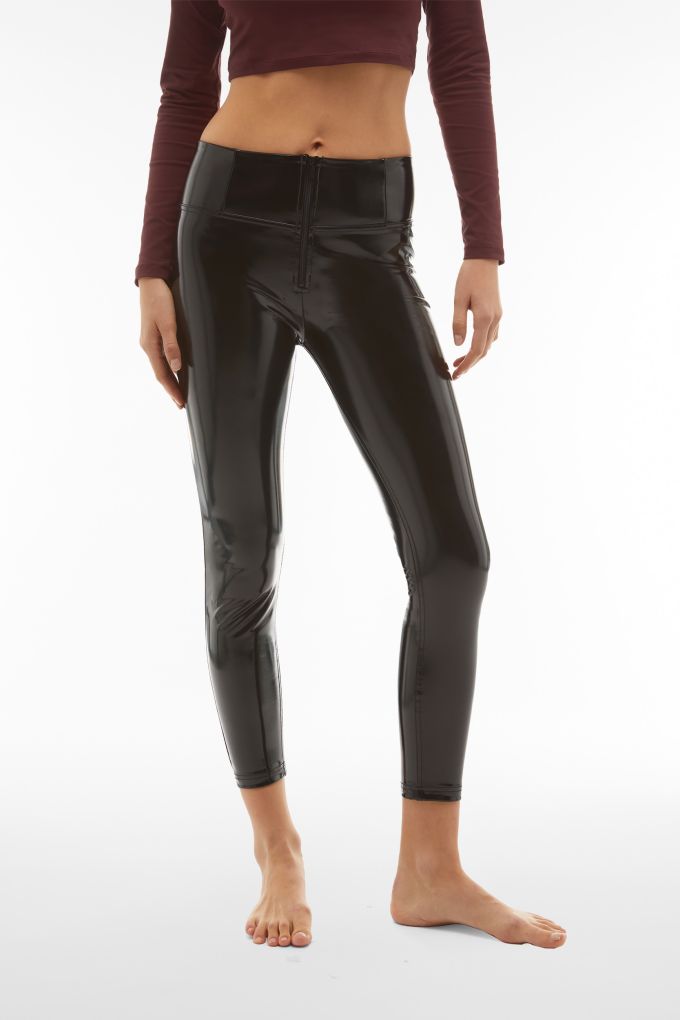 Freddy Faux Leather Pants with Push-Up Effect Black