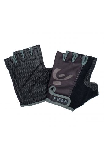 Fingerless fitness gloves in performance fabric