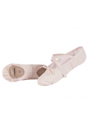 Ballet slippers in canvas
