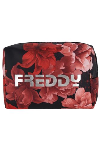 Printed beauty case with a silver FREDDY print