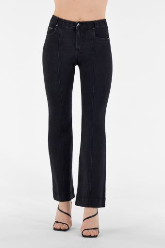 FREDDY BLACK jeans with high waist and wide leg