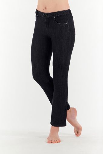 Jeans FREDDY BLACK Flared-Cropped aus Stretch-Denim