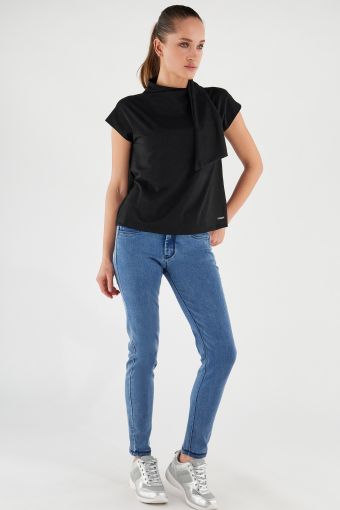 Klassische Slim-Jeans FREDDY BLACK aus Stretch-Denim
