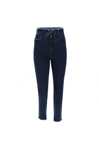 FREDDY BLACK 7/8 skinny jeans with high waist and denim belt