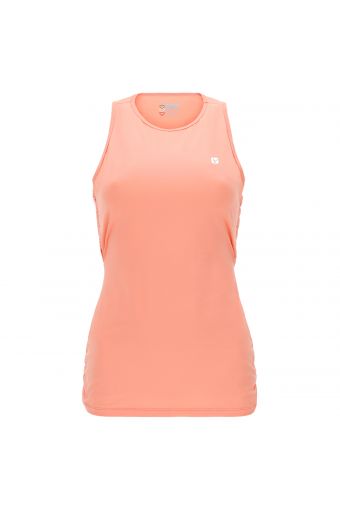 Women’s yoga tank top with a criss-cross back - 100% Made in Italy