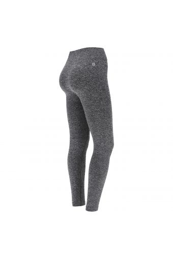 Melange grey high waist seamless workout leggings