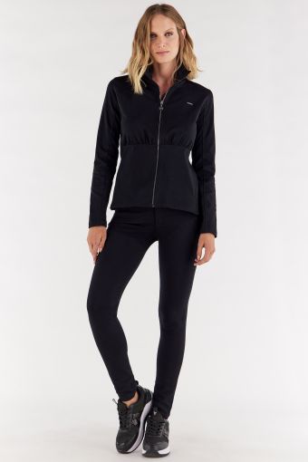 Stretch slim fit N.O.W.® track suit with a high neck and zip fastening