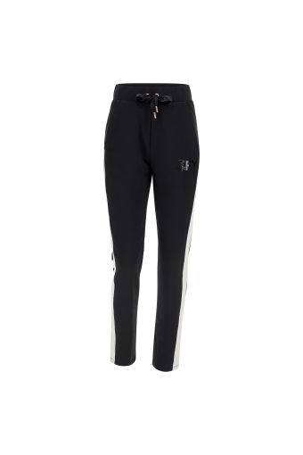 Athletic trousers with contrast lateral bands