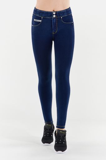 N.O.W.® Pants Denim-effect slim fit tapered leg trousers