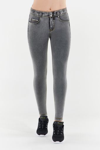 N.O.W.® Pants Denim-effect slim fit tapered leg trousers