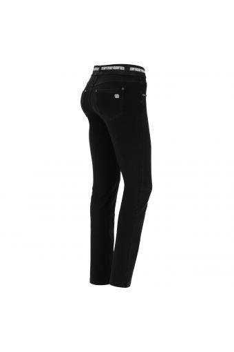 N.O.W.® Pants Denim-effect slim fit straight leg trousers