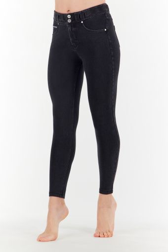 Medium waist ankle-length N.O.W.® Pants skinny trousers in cotton denim