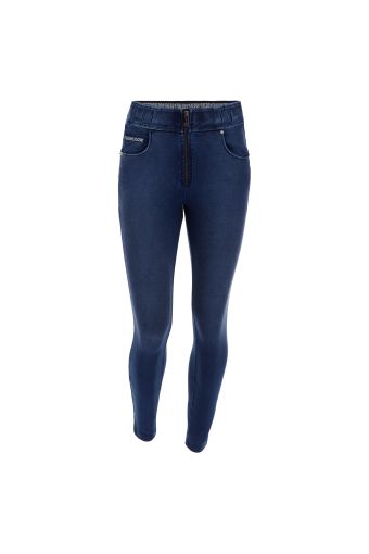 N.O.W.® Pants 7/8 Hose Skinny mit mittlerem Taillenbund und sichtbarem Reißverschluss