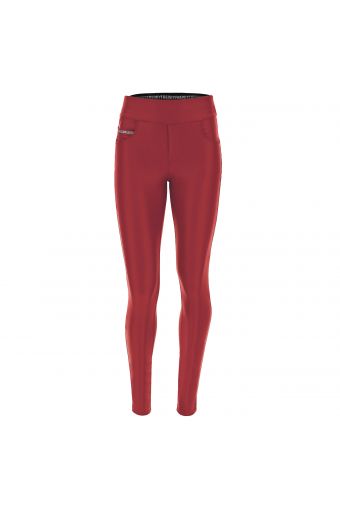 Faux leather N.O.W.® Pants Yoga trousers foldable high waist