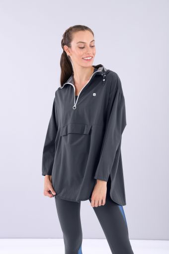 Water repellent hooded jacket - 100% Made in Italy