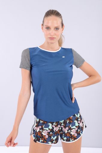 Kurzärmeliges Yoga-Shirt für Damen – 100% Made in Italy