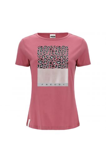 Tee-shirt imprimé léopard