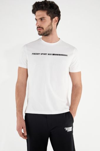 T-shirt with a minimal FREDDY SPORT BOX print