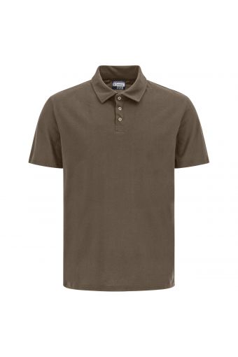 Short sleeve polo shirt in cotton jersey