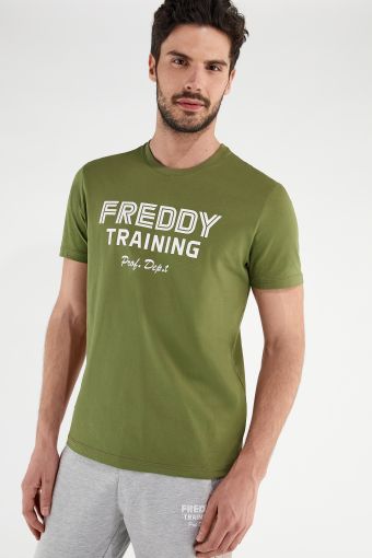 Lightweight jersey t-shirt with a FREDDY TRAINING print